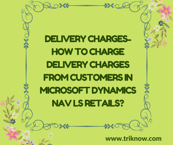 Delivery chargesHow to charge Delivery charges from customers in